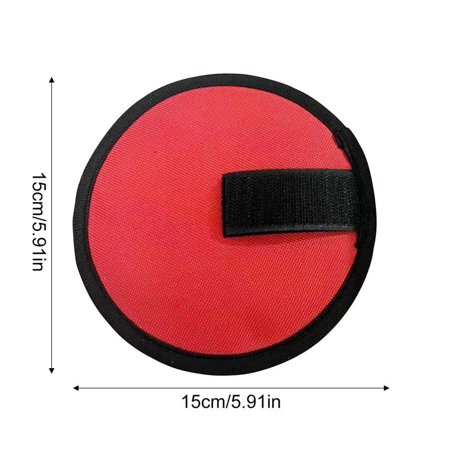 Premium Red Circular Handcrafted Coaster with Non-Slip Grip | Durable Fabric Design for Home & Office Use | 5-Pack Set - Image 2
