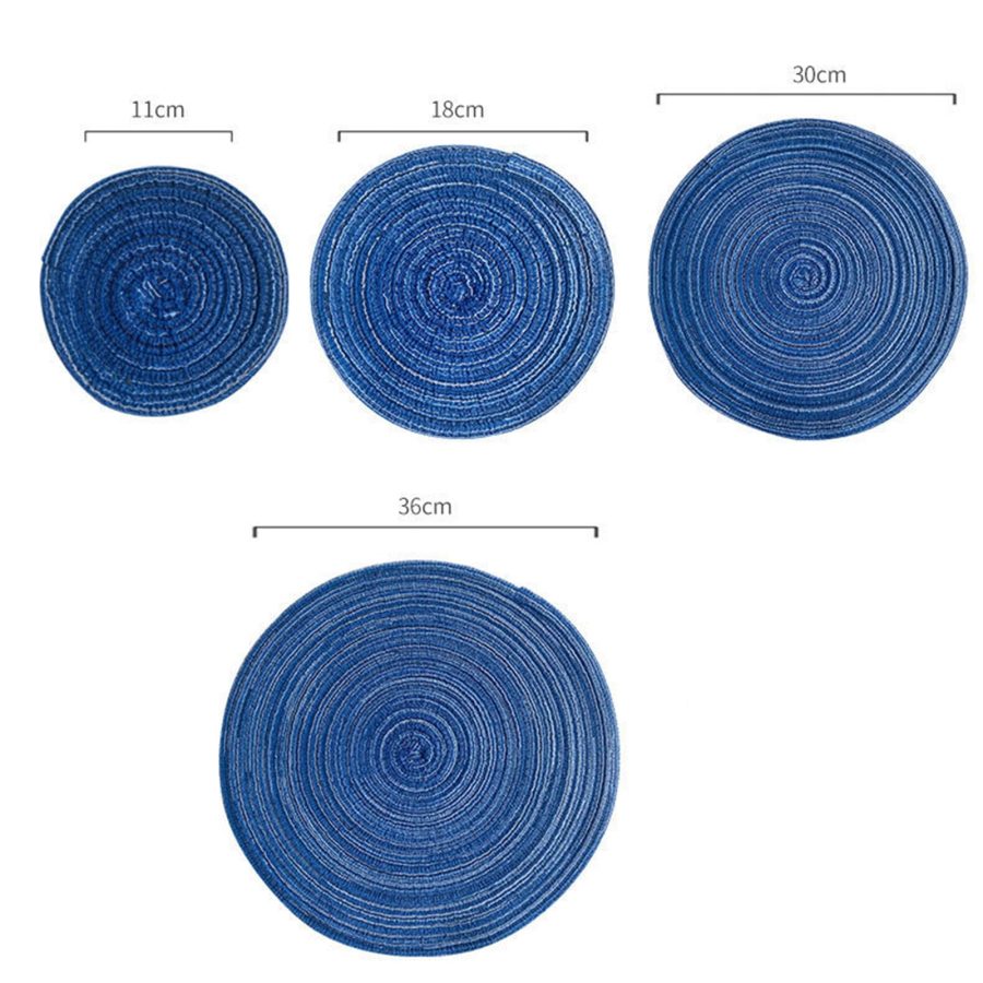1PC Polyester Coasters Heat Insulation Coasters Solid Color Coasters Wear-Resistant Placemats for Drinks Bar Home Tabletop Accessories - Image 2