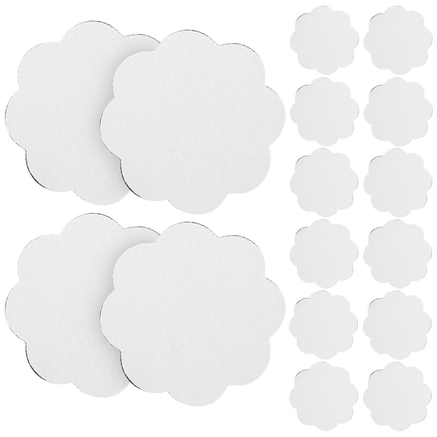 30pcs Blank Sublimation Coasters Desk Cup Coasters Diy Blank Cup Mats Flower Shaped Coasters - Image 2