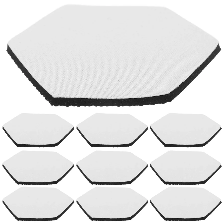 DIY Sublimation Coasters for Car Cup Holder Inserts Heat Transfer Blanks White Rubber Fabric 10pcs