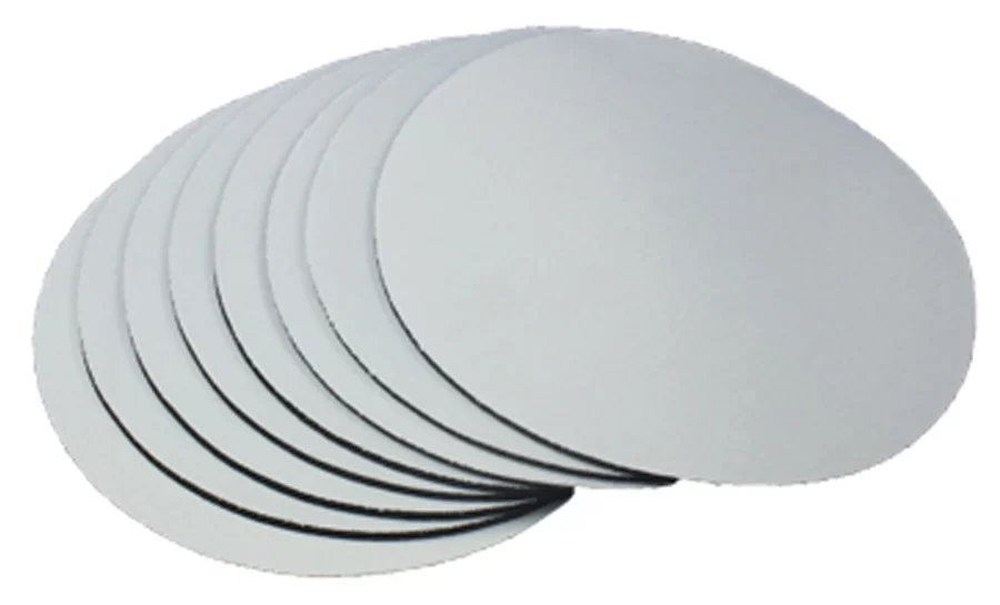 10 Pieces Sublimation Blank White & Black Rubber Base Fabric Surface Round Coasters 1/8" Thick Heat Press Thermal Transfer Dye Coated